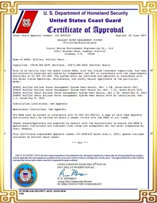 Sistem Pengurusan Air BalClor®Smart Ballast SunRui Mendapat Sijil Kelulusan J...